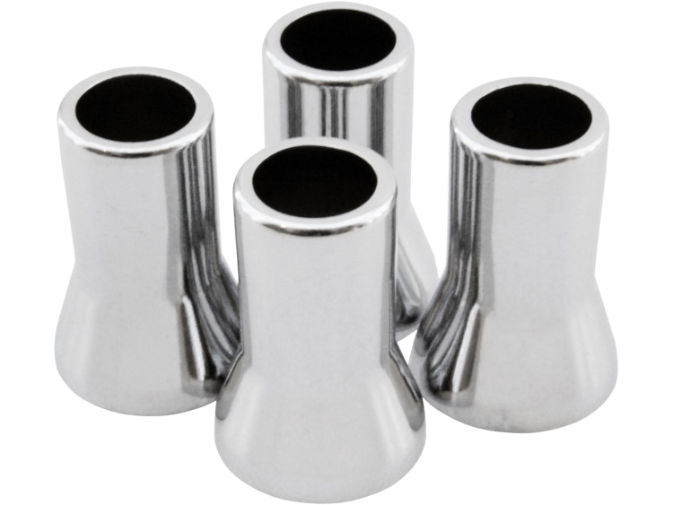 4 Chrom-Ventilh&uuml;llen 21mm