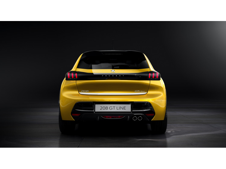 Chrom-Zierleiste f&uuml;r Kofferraum Peugeot 208 II 19-26