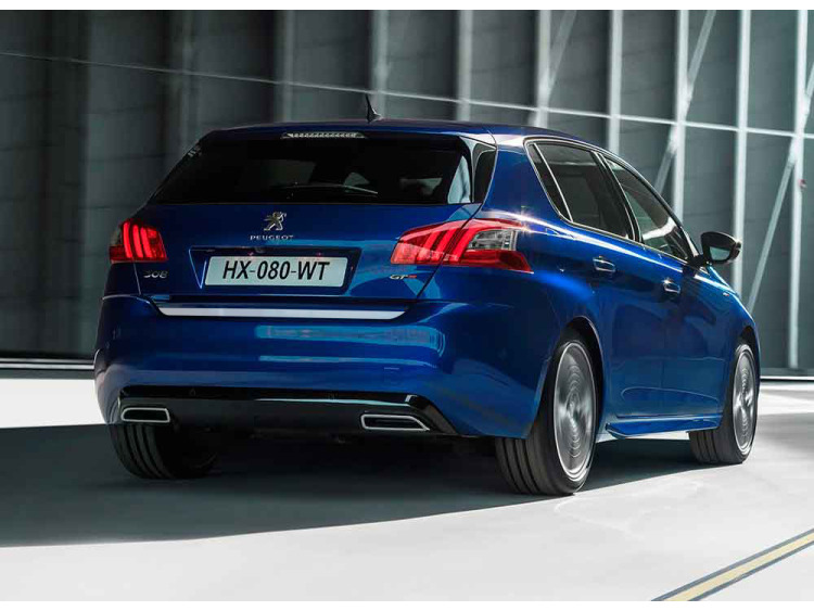 Chrom-Zierleiste f&uuml;r Kofferraum Peugeot 308 II 13-21