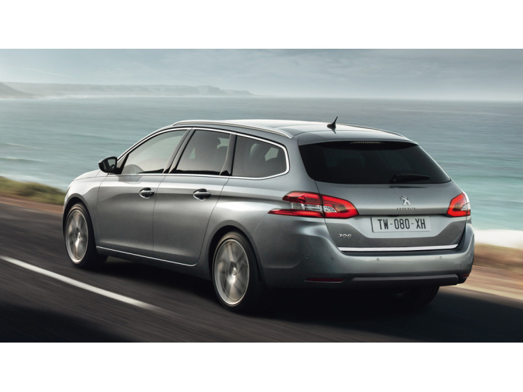 Chrom-Zierleiste f&uuml;r Kofferraum Peugeot 308 II SW 14-21