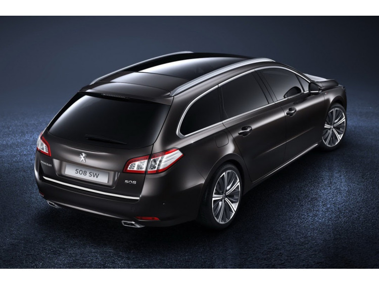 Chrom-Zierleiste f&uuml;r Kofferraum Peugeot 508 SW phase 2