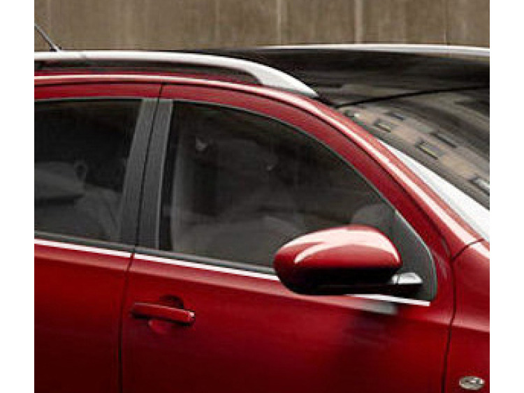 Chromleiste f&uuml;r die untere Fensterkontur Nissan Qashqai +2 08-10 Nissan Qashqai +2 phase 2 10-14 Nissan Qashqai +2 phase 3 Nissan Qashqai 07-10 Nissan Qashqai phase 2 10-14 Nissan Qashqai phase 3