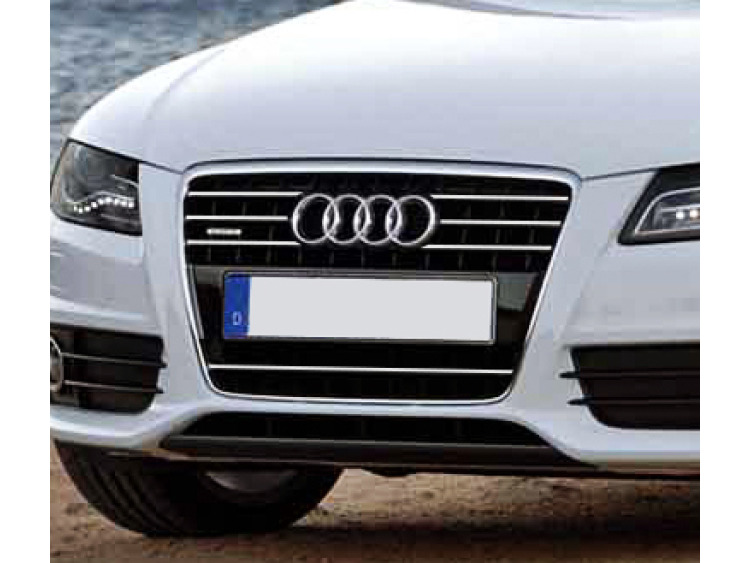 Chromleiste f&uuml;r K&uuml;hlergrill Audi A4 s&eacute;rie 3 07-11 & Audi A4 s&eacute;rie 3 avant 08-11