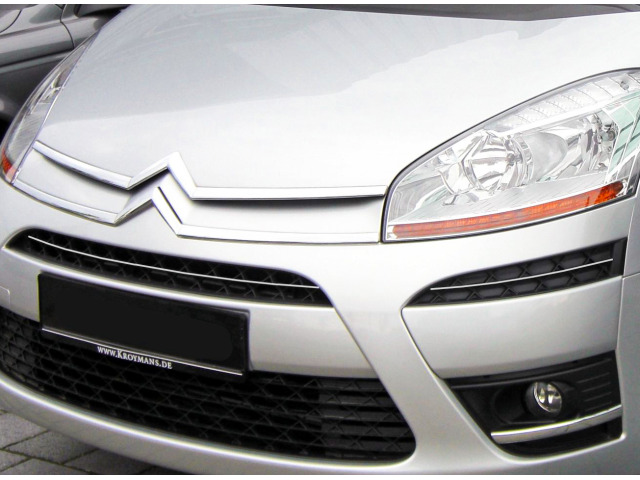 ZierChromleiste für KühlergrillOberteil Citroën C4 Picasso 0712