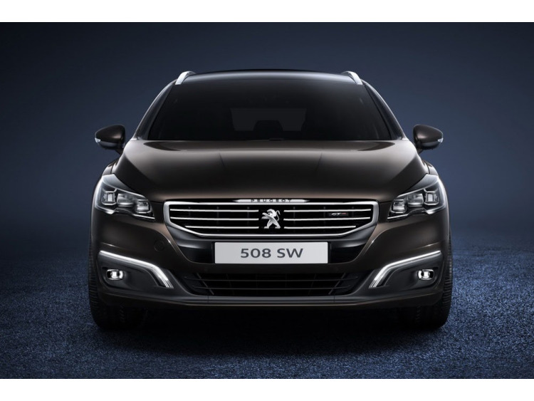 Zier-Chromleiste f&uuml;r K&uuml;hlergrill-Oberteil Peugeot 508 Berline phase 2 & Peugeot 508 SW phase 2
