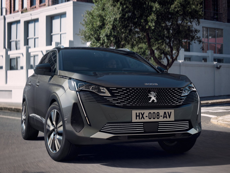 Zier-Chromleiste f&uuml;r K&uuml;hlergrill-Unterteil Peugeot 3008 II phase 2 (20-24)